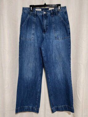 Universal Thread Women's Jeans High Rise Wide Leg Blue Size 12